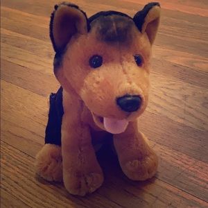 Brown Black German Shepard Puppy Dog Pet Plush Stuffed Animal Toy Miniature